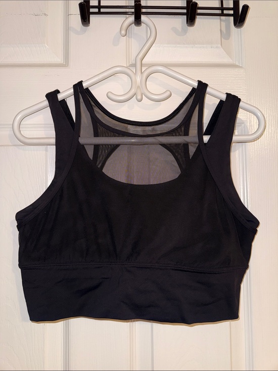 lululemon athletica Other - lululemon athletica Black High-Neck Mesh-Back Sports Bra